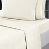 Image de Sensei Maison - Drap Plat en Percale de Coton Soft Percale - 240x300 cm - Ecru