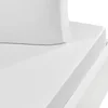 Image de Sensei Maison - Drap Housse uni Satin de Coton Bonnet 30 cm VERSALUXE - 180x200 cm - Blanc