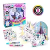 Image de La Famille Licorne Figurines de Maman licorne lumineuse et des deux bébés à décorer - OFG 287 Canal Toys