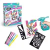 Image de Kit de Création de Posters avec spray électronique pochoirs et feutres - Airbrush Art - AIR 015 Canal Toys