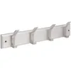 Image de 5 five simply smart 5Five - Patère Murale ZINY Argent en Bois et Aluminium - 4 Têtes - 45x7x9,1cm - Crochets, Accessoire Maison, Utilisation Quotidienne