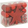 Image de FEERIC LIGHTS & CHRISTMAS Atmosphera - Kits de Boules de Noël avec Cimier - Décoration de fêtes pour Sapin de Noël - 44 Pieces Rouge