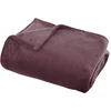 Image de Atmosphera - Plaid flanel uni violet clair - 130x180cm 130x180 cm