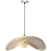 Image de Atmosphera - Suspension Arlo - Abat-jour en Métal Doré D80cm - Ampoule Non Incluse E27 25W - Luminaire pour Salon, Cuisine, Bureau, Chambre