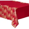 Image de FEERIC LIGHTS & CHRISTMAS - Nappe de noël colorama de noël Motif sapins 140x240cm