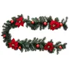 Image de Feeric Lights et Christmas - Guirlande de noël Poinsettias Rouges Boules Rouges en Plastique 2m