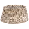 Image de Cache Pied de Sapin en Osier Gris 56 x 44 x H 26 cm - Feeric Christmas