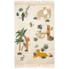Image de Atmosphera - Tapis Enfant Jungle - Coton - L. 100 x P. 0-5 x H. 150 cm - 100x150 cm