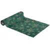 Image de Feeric lights et christmas - Tissu en velours vert avec paillettes 80x300cm