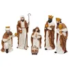 Image de Déco de Crèche de Noël Set de 6 Santons en résine H 33 cm - Feeric Christmas