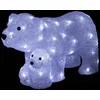 Image de Feeric Lights et Christmas - Ours et Ourson Lumineux extérieur h27cm 60 LED à Panneau Solaire