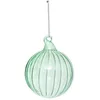Image de Atmosphera - Boule de noël en Verre 80mm strie Vert