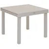 Image de Hespéride - Table de Jardin Extensible Piazza Argile - 8 Places - Aluminium Traité Epoxy Antirouille - Meuble d'Extérieur à Rallonge Coulissante