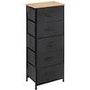Image de Mini commode 6 tiroirs 114 cm TISSA 5T RGMT GRIS