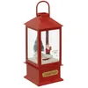 Image de Feeric Lights et Christmas - Décoration Lanterne Rouge h20 cm 4 LED Blanc Froid à Piles