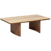 Image de Atmosphera - Table Basse Rectangulaire Jivan, Plateau Travertin et Pieds Bois d'Acacia, 120 x 70 cm - pour Salon, Séjour