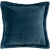 Image de Atmosphera - Lot de 2 coussins flanelle Cuddly bleu égéen - 53x53cm 53x53 cm