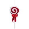 Image de FEERIC LIGHTS & CHRISTMAS Déco de Noël Sucette Rouge et Blanc avec Noeud Satin H 52 cm-Feeric Christmas, cm