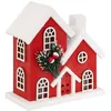 Image de Feeric Lights et Christmas - Décoration Maison Rouge h18 cm 6 LED Blanc Chaud à Piles