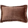 Image de Atmosphera - Lot de 2 coussins flanelle Cuddly marron - 38x58cm 38x58 cm