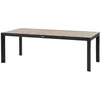Image de HESPERIDE - Table de Jardin évasion Effet Bois Honey et Graphite 8 Places Lates en Aluminium