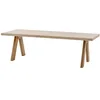 Image de Hespéride - Table de Jardin Rectangulaire Venizia Beige - 8 Places - Acacia - Mobilier d'Extérieur pour Terrasse Balcon Patio