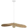 Image de Atmosphera - Suspension Orane - Abat-jour en Raphia D78cm - Ampoule Non Incluse E27 25W - Luminaire pour Salon, Bureau, Chambre
