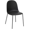 Image de Chaise de Table en Acier et Polypropylène Noir H 79 cm - Atmosphera