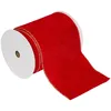 Image de Atmosphera - Ruban Velours 12cmx5 m Rouge