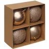 Image de Atmosphera - Lot de 4 Boules d.10cm polystyrène recyclé Nude