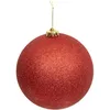 Image de Atmosphera - Boule Maxi d.15cm pailletée Rouge
