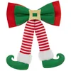 Image de Atmosphera - Noeud déco Lutin 24x32cm Vert et Rouge