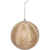 Image de Feeric Lights et Christmas - Boule polystyrène Broderies d.10cm Champagne