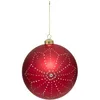 Image de Feeric Lights et Christmas - Boule Verre Flocon d.14cm Rouge