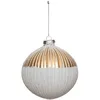 Image de Feeric Lights et Christmas - Bdn Verre 100mm strie Or/Blanc