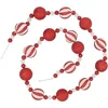 Image de Feeric Lights et Christmas - Guirlande polystyrène Boules l.1,85 m Rouge et Blanc