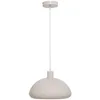 Image de Atmosphera - Suspension Savio Beige - Abat-jour en Acier D27,5cm - Ampoule Non Incluse E27 40W - Luminaire pour Salon, Bureau, Chambre, Cuisine