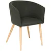 Image de Atmosphera - Fauteuil à dîner Marlo hêtre Vert cèdre