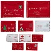 Image de Feeric Lights et Christmas - Lot de 10 sujets enveloppe Feutrine h.25cm Rouge et Blanc
