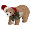 Image de Feeric Lights et Christmas - Plf Ours Bois Bonnet l31cm