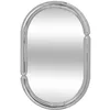 Image de Atmosphera - Miroir Mural Ovale Micaela - Argenté - 55 x 35 cm - Effet Chromé, Fixation Horizontale ou Verticale - pour Entrée, Chambre, Salon