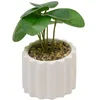 Image de Atmosphera - Plante Artificielle en Pot Flow 9,5x9,5cm - Blanc