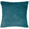 Image de Atmosphera - Coussin - Effet Fourrure - Bleu Canard - 45x45 cm