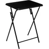 Image de 5 five simply smart 5five - Table d'Appoint Pliante Noire - L48 x P38 x H65 cm - Structure en Métal - pour Petit Espace, Balcon, Studio, Salon, Chambre