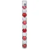 Image de FEERIC CHRISTMAS - Décoration de Sapin Lot de 12 Boules de Noël D 6 cm - Rouge et Blanc
