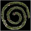 Image de Feeric lights & christmas - Guirlande de noël Verte Pommes de pin Blanc floqué d7.5 x 270cm