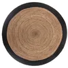 Image de Atmosphera - Tapis en Jute Bord Noir D120 cm