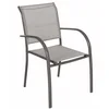 Image de Hespéride - Fauteuil de Jardin Piazza - Couleur Noisette et Tonka - Aluminium Anti-Rouille - Mobilier d'Extérieur Terrasse Balcon
