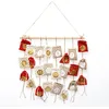 Image de FEERIC CHRISTMAS - Déco de Noël Calendrier de l'Avent 24 Pochons Rouge et doré H 60 cm