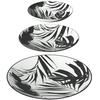 Image de Set vaisselle 18 . Porcelaine PALME coloris noir